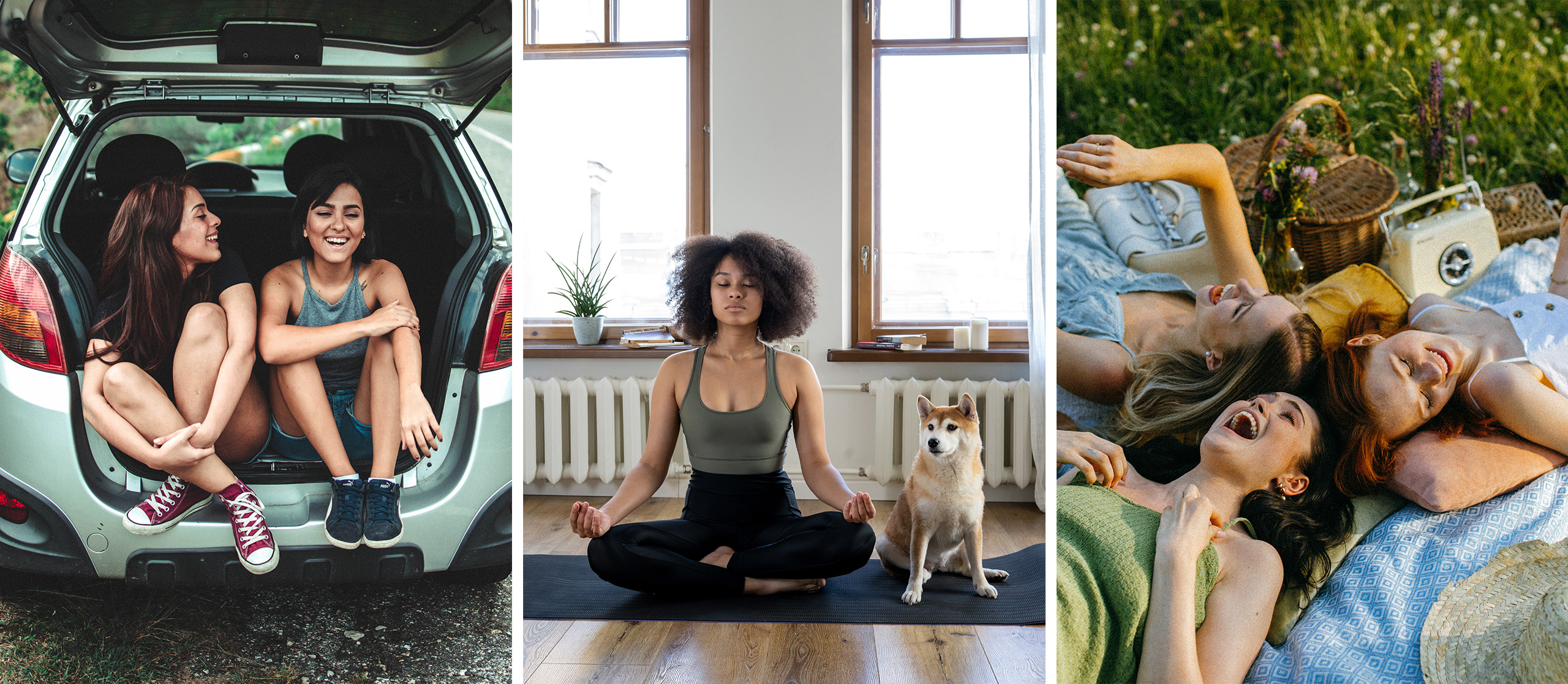 Yoga, Sport unterwegs Viteau ist immer dabei